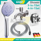 4-in-1 Pressurized Shower Head Set with Hose and Holder