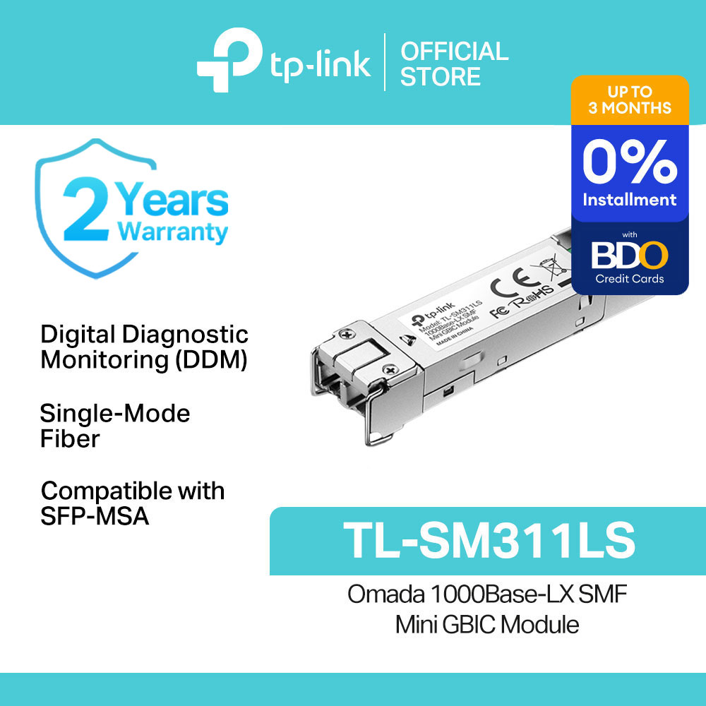 TP-Link Official Store / TL-SM311LS / MiniGBIC Module Single-Mode Fiber Ethernet Module