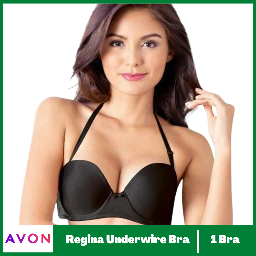 AVON Regina Underwire Convertible Moulded T-shirt Bra - Black