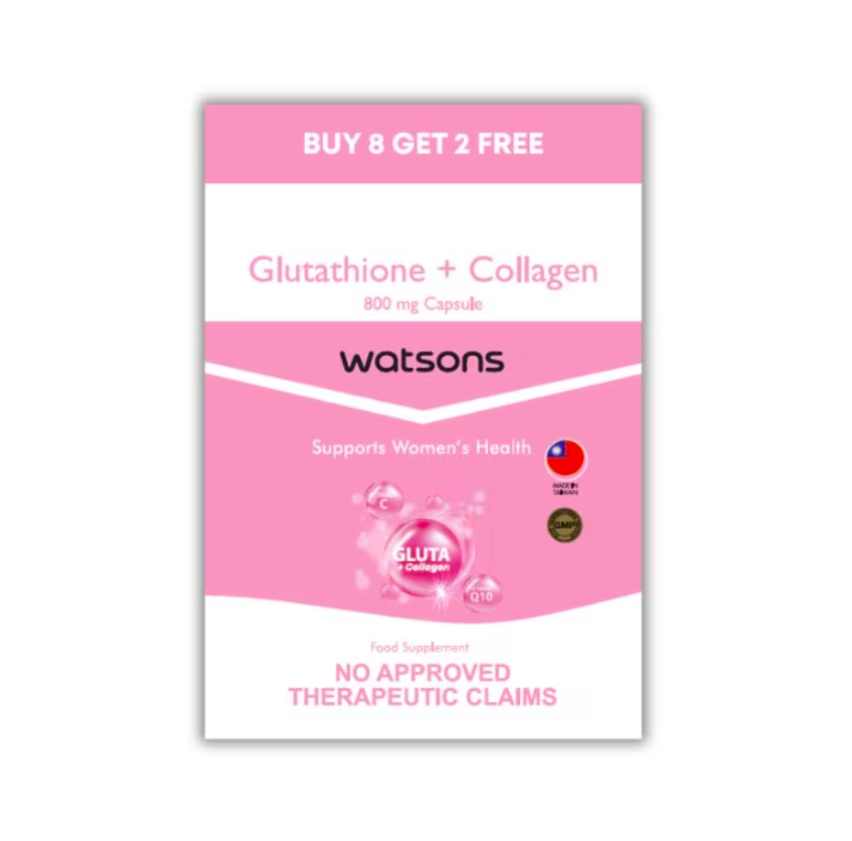 Watsons Glutathione Collagen Capsules & Gummies For Healthier Complexion