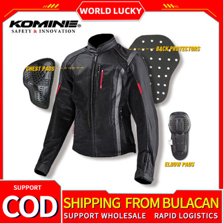 Komine JK095 Breathable Motorcycle Jacket for Men - High-performance Protection