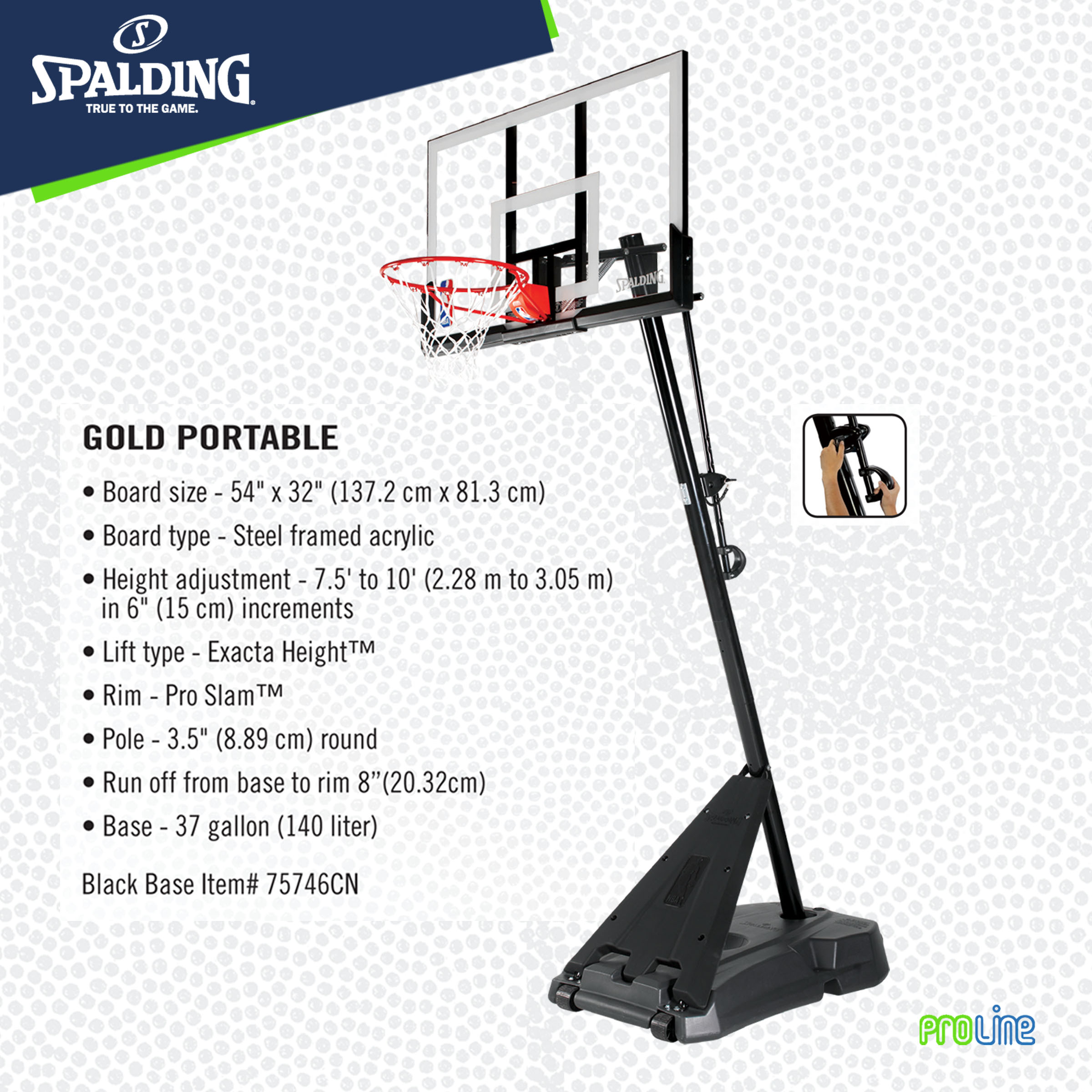 spalding gold portable