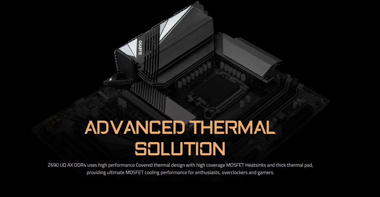 GIGABYTE Z690 UD AX DDR4 LGA 1700 Intel Z690 ATX Motherboard with DDR4, Triple M.2, PCIe 5.0, USB 3.2 Gen2X2 Type-C, WiFi 6, 2.5GbE LAN