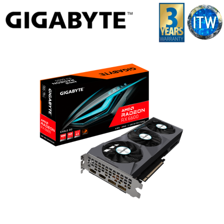 Itw | Gigabyte RX 6600 Eagle 8GB GDDR6 Amd Radeon Graphic Card