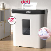 Deli 15L Heavy Duty Paper Shredder - High Quality