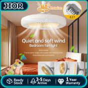 Modern Ceiling Fan with LED Lights and 3-Level Wind Lamp