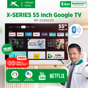 X-SERIES 55" Google TV Frameless 4K Smart Remote & Bracket