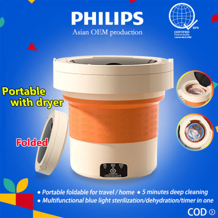 Foldable Mini Washing Machine with Dryer, Portable and Multifunctional