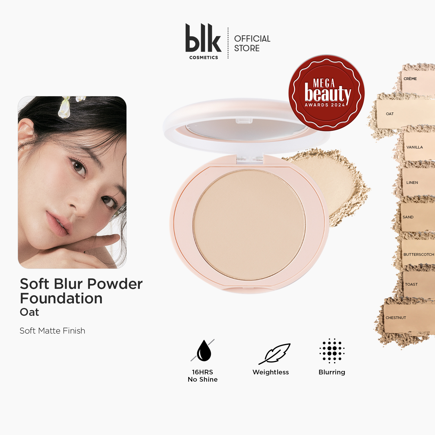 Discount on BLK Cosmetics  shoes - SKU: blk cosmetics daydream soft blur powder foundation
