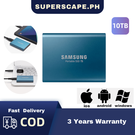 Samsung T5 10TB SSD for Laptop and Desktop PCs