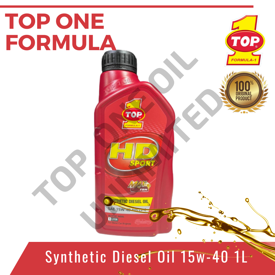 Top One SAE 15W-40 Synthetic Diesel Engine Oil - 1L