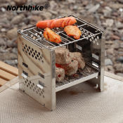 Northhike Portable Stainless Steel BBQ Grill for Camping and Backyard