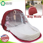 Unicorn Selected Baby Travel Portable Crib with Mosquito Net