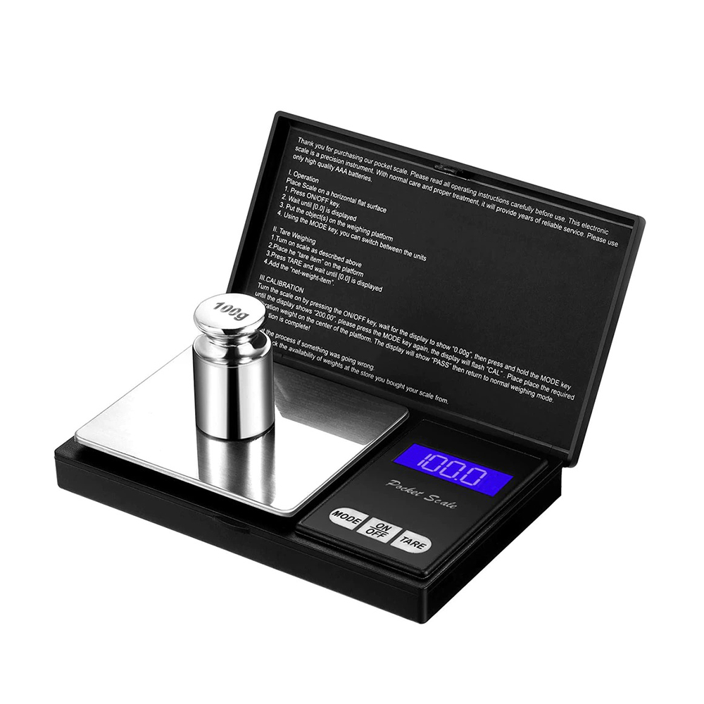 Portable Digital Kitchen Scale - 500g x 0.1g - LCD Display