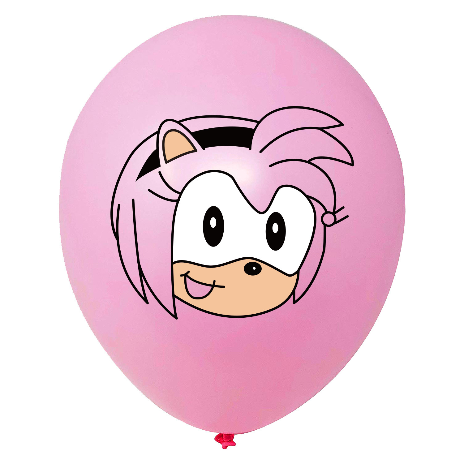 SONIC THE HEDGEHOG 6 PCS HELIUM QUALITY LATEX BALLOONS. GLOBOS DE SONIC