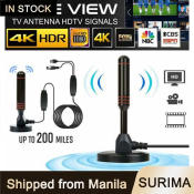 HD Indoor TV Antenna: Long Range, 4K/1080p Support