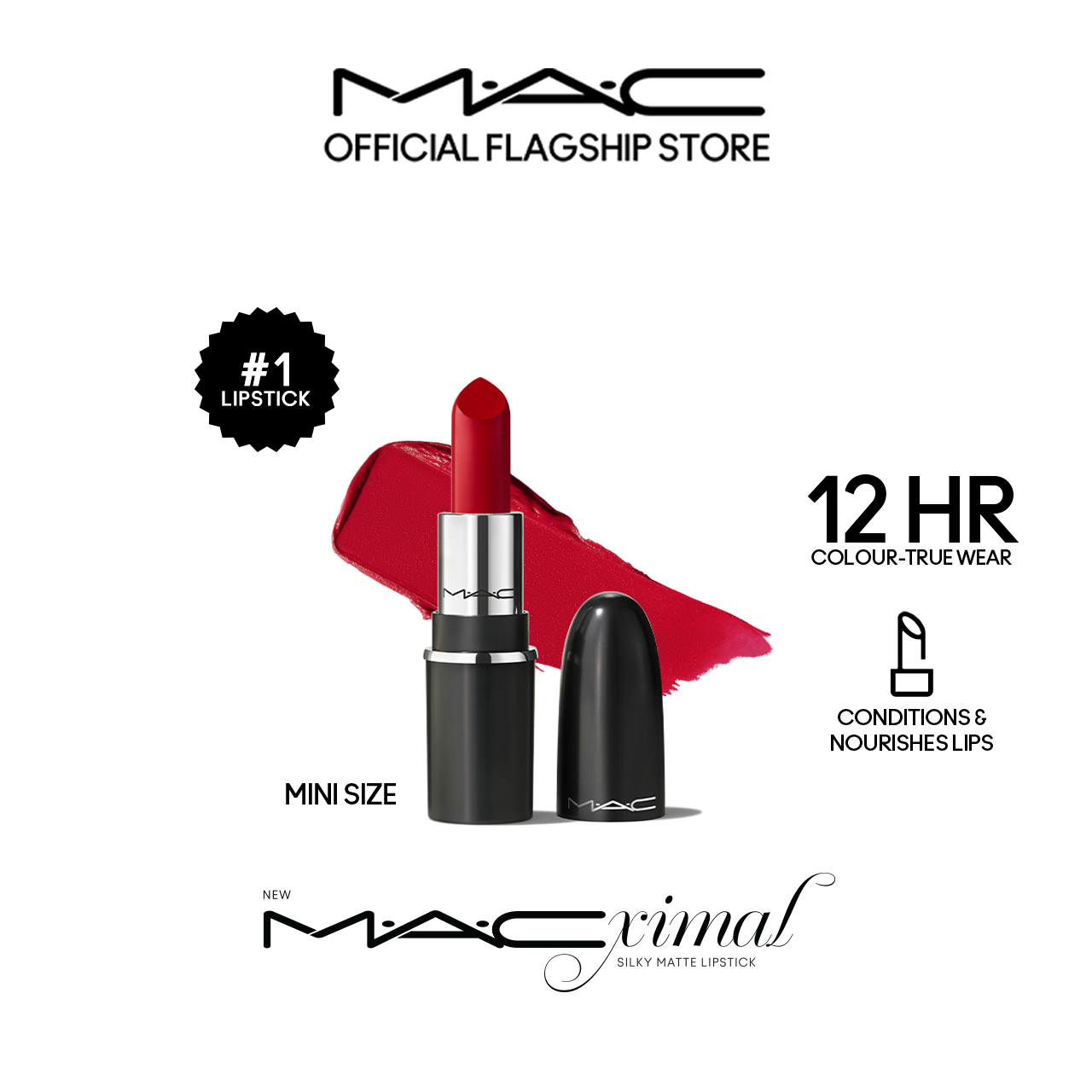 Discount on M·A·C  shoes - SKU: 【MINI】MAC MACXIMAL Silky Matte Lipstick full coverage matte lipstick with 12 HR comfortable wear