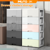 Imuto Cabinet for clothes Thick organizer storage cabinet With Wheels Drawer Durabox storage for clothes