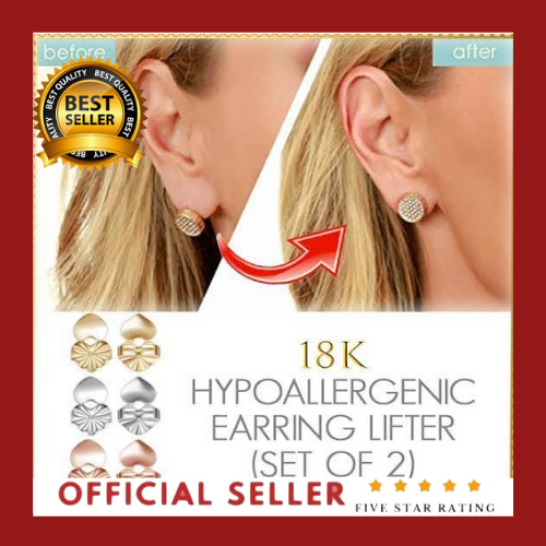 We Flower s925 Silver Gold Hypoallergenic Earring Backs for Droopy