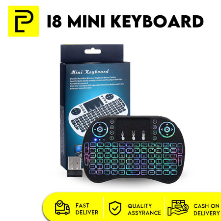 i8 Wireless Mini Keyboard with Touchpad for Smart TVs