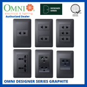 Omni Designer Series GRAPHITE Universal Outlet Sets