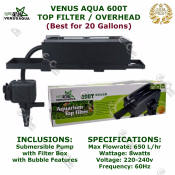 Venus Aqua Top Filter & Submersible Pump