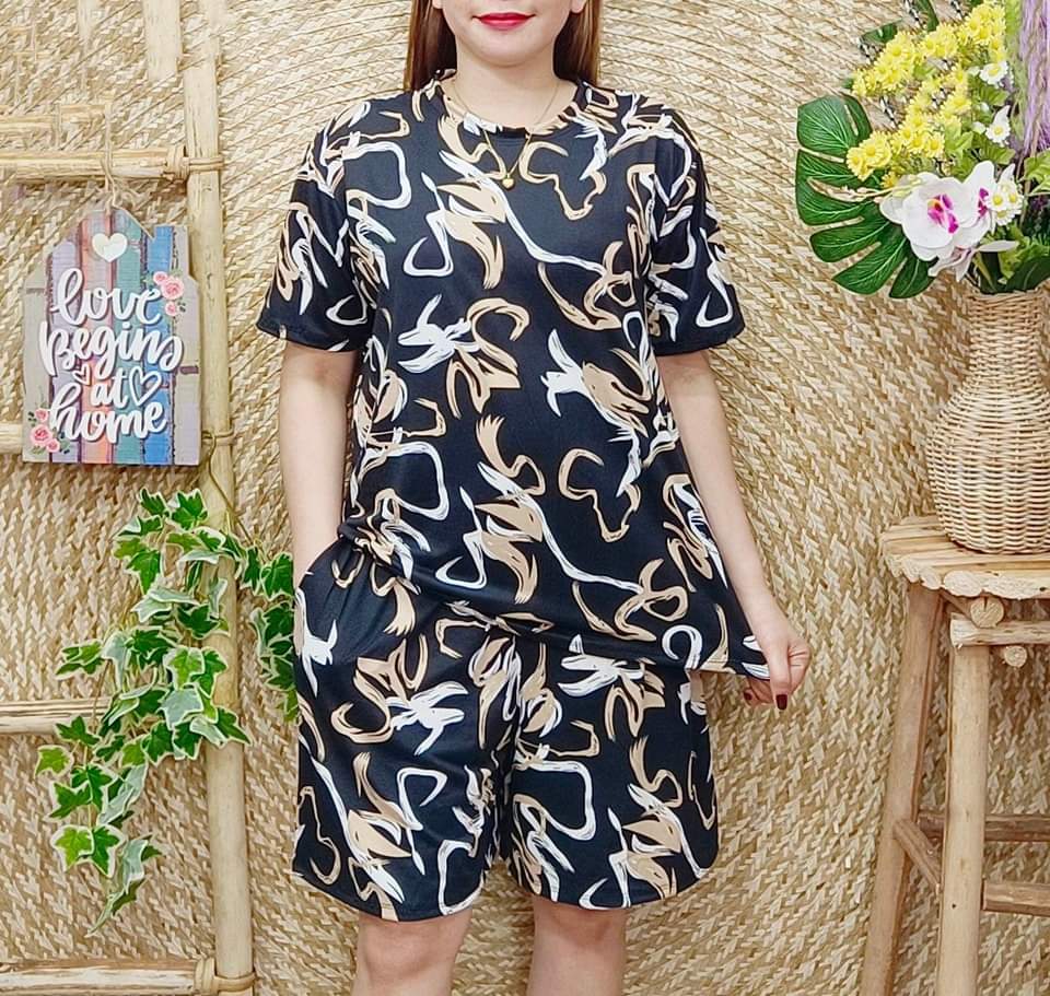 PLUS SIZE BLOUSE TERNO SHORT WITH POCKET