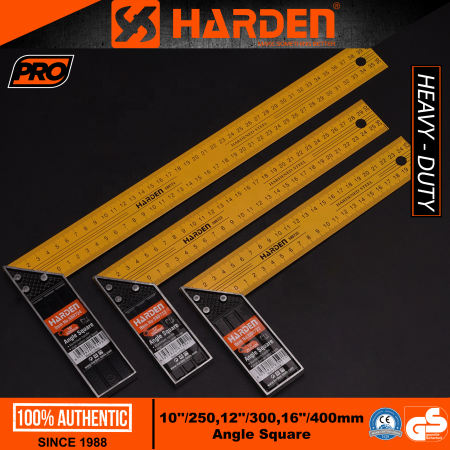 Harden 10''/250mm, 12''/300mm, 16''/400mm Angle Square Aluminum 10-16 Inches 90 Degree Carpenter Angle Square Ruler