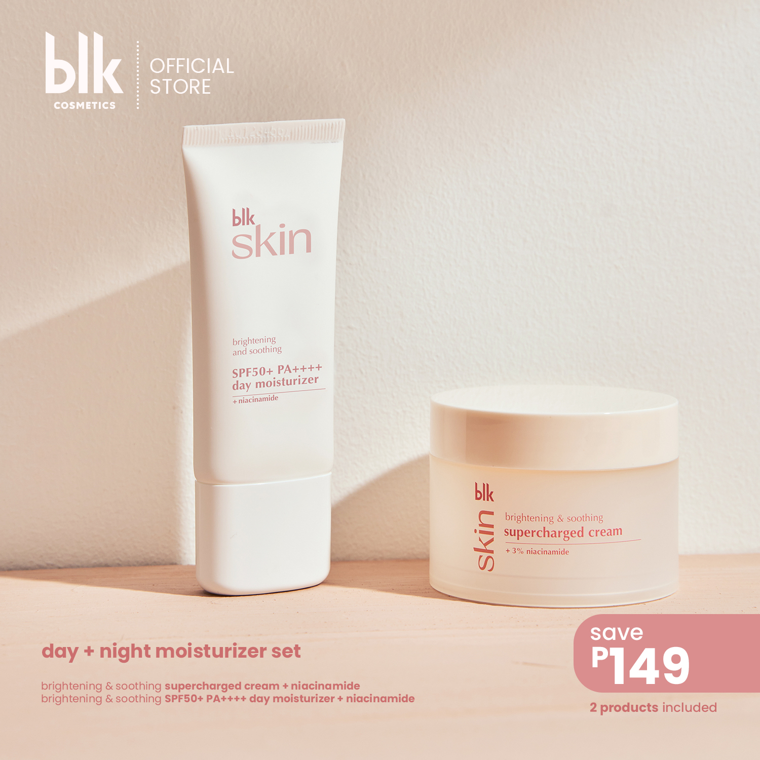 Discount on BLK Cosmetics  shoes - SKU: blk skin brightening & soothing niacinamide day + night moisturizer