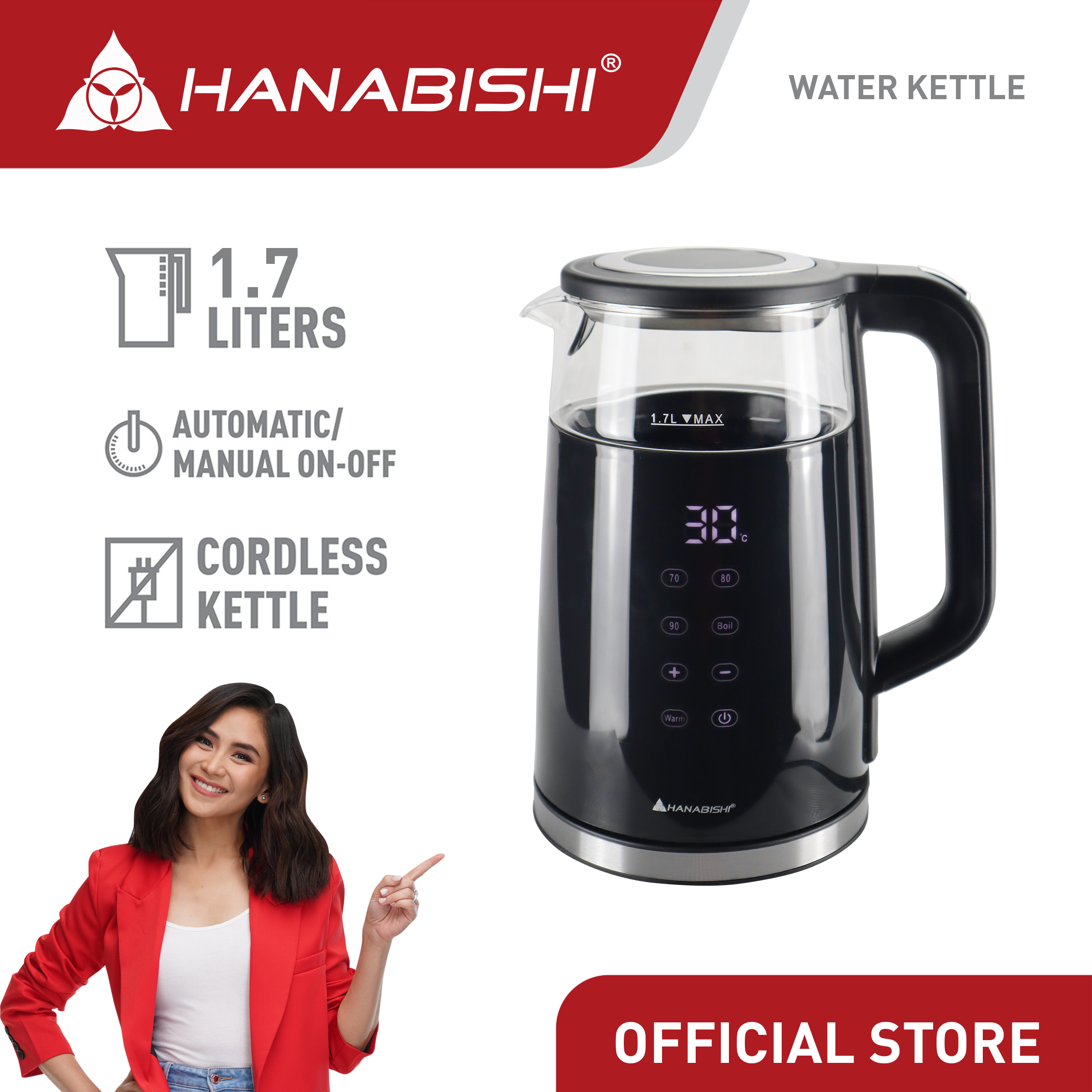 Hanabishi water best sale kettle price