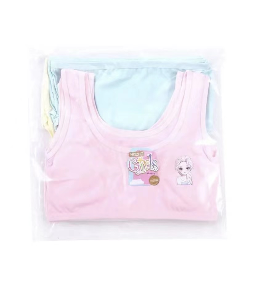 xinixi Girls Vest Growth Period Cotton Underwear 8-12 years old big kids  girls children's Growth Bra