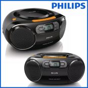 Philips AZ388 CD Player FM MP3 Radio Boombox Cassette