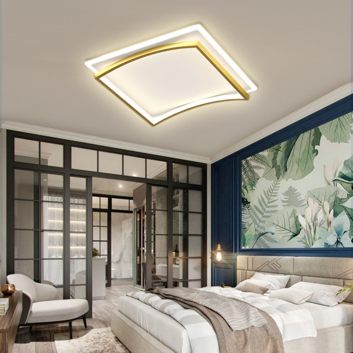 Nordic Modern LED Ceiling Light with Remote Control