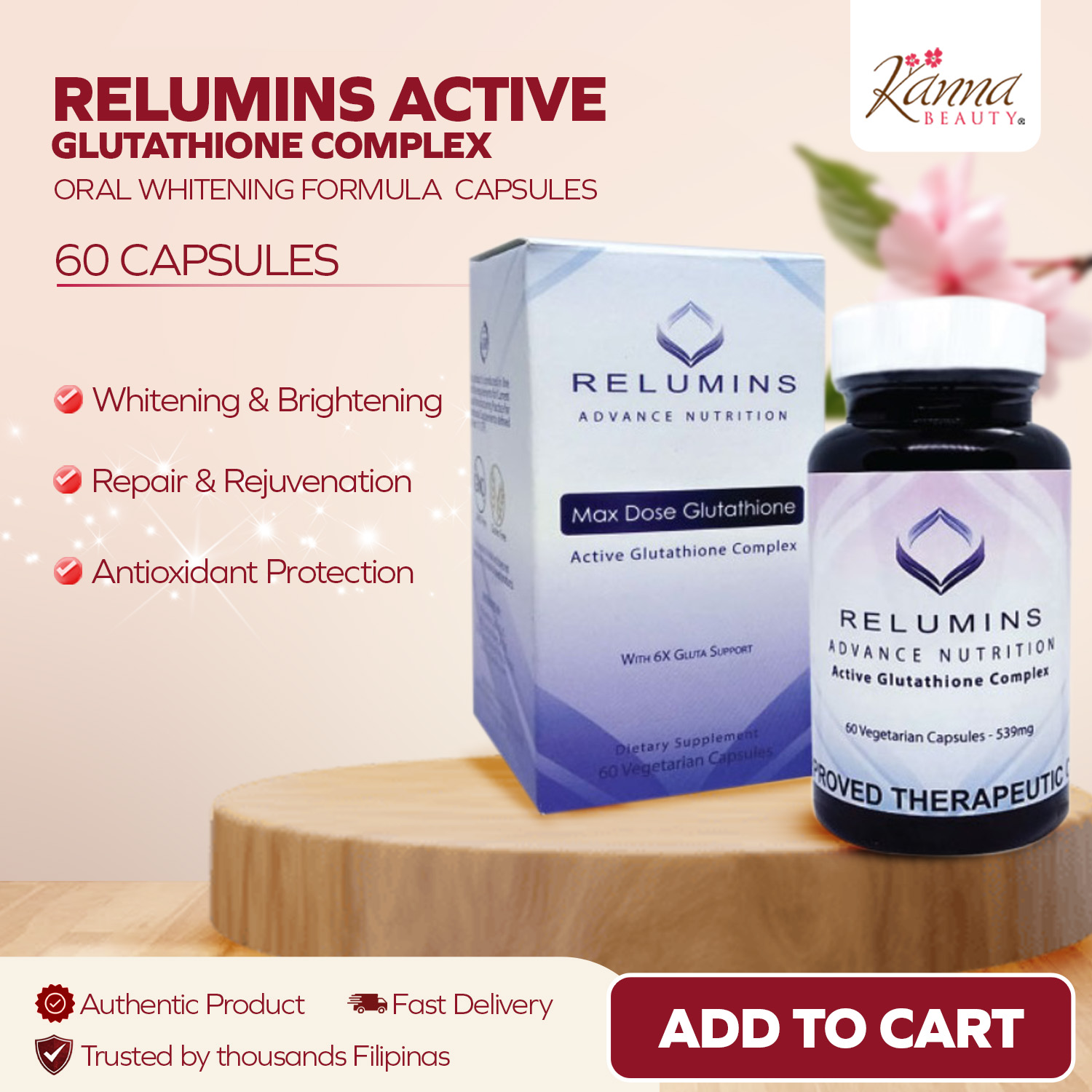Relumins Advance Gluta Slim - Fast Reduction of Weight and Maximum Skin  Lightening Support 90 capsules L-Glutathione Skin Lightening Supplement  Green Coffee Bean Extract Weight Loss - Lazada