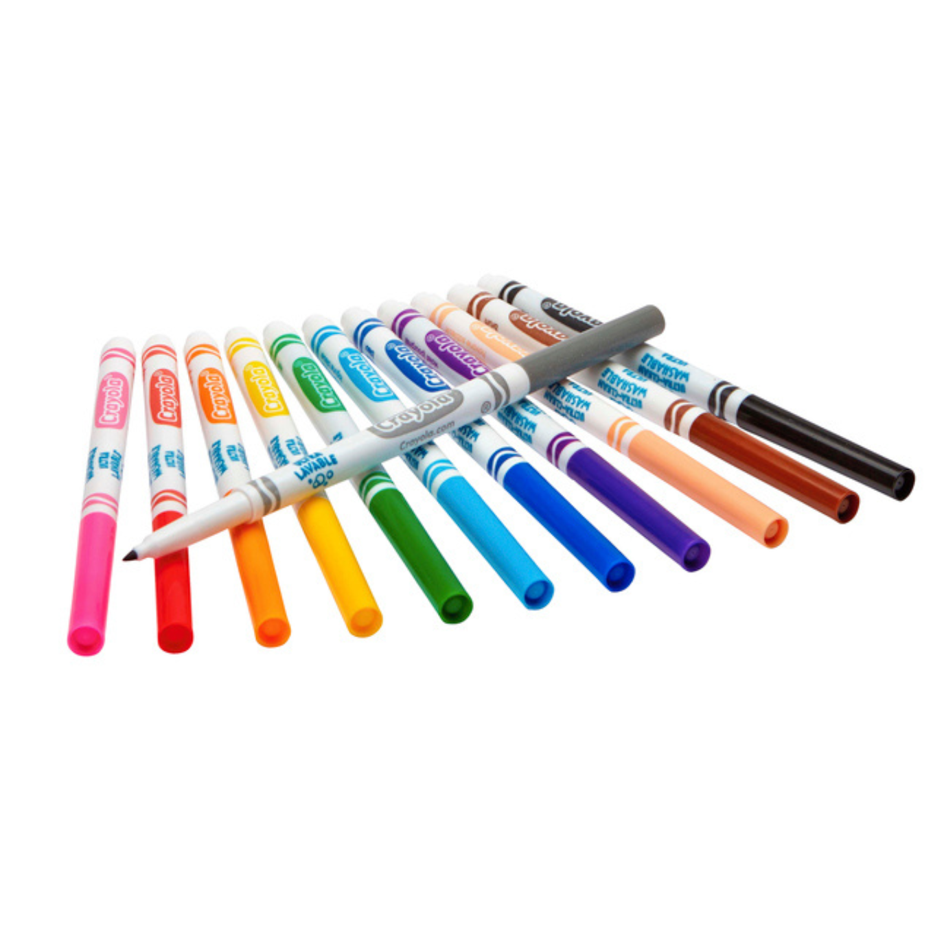 Crayola UltraClean Washable and Assorted 12 Markers, 1 Box arenade.ph