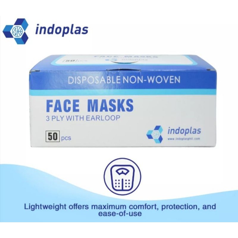 indoplas face mask price per box