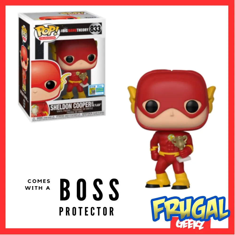sheldon cooper as the flash funko pop