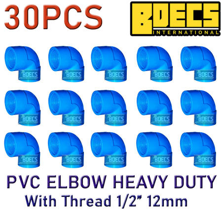 Pvc Elbow With Thread Single Thread Heavy Duty