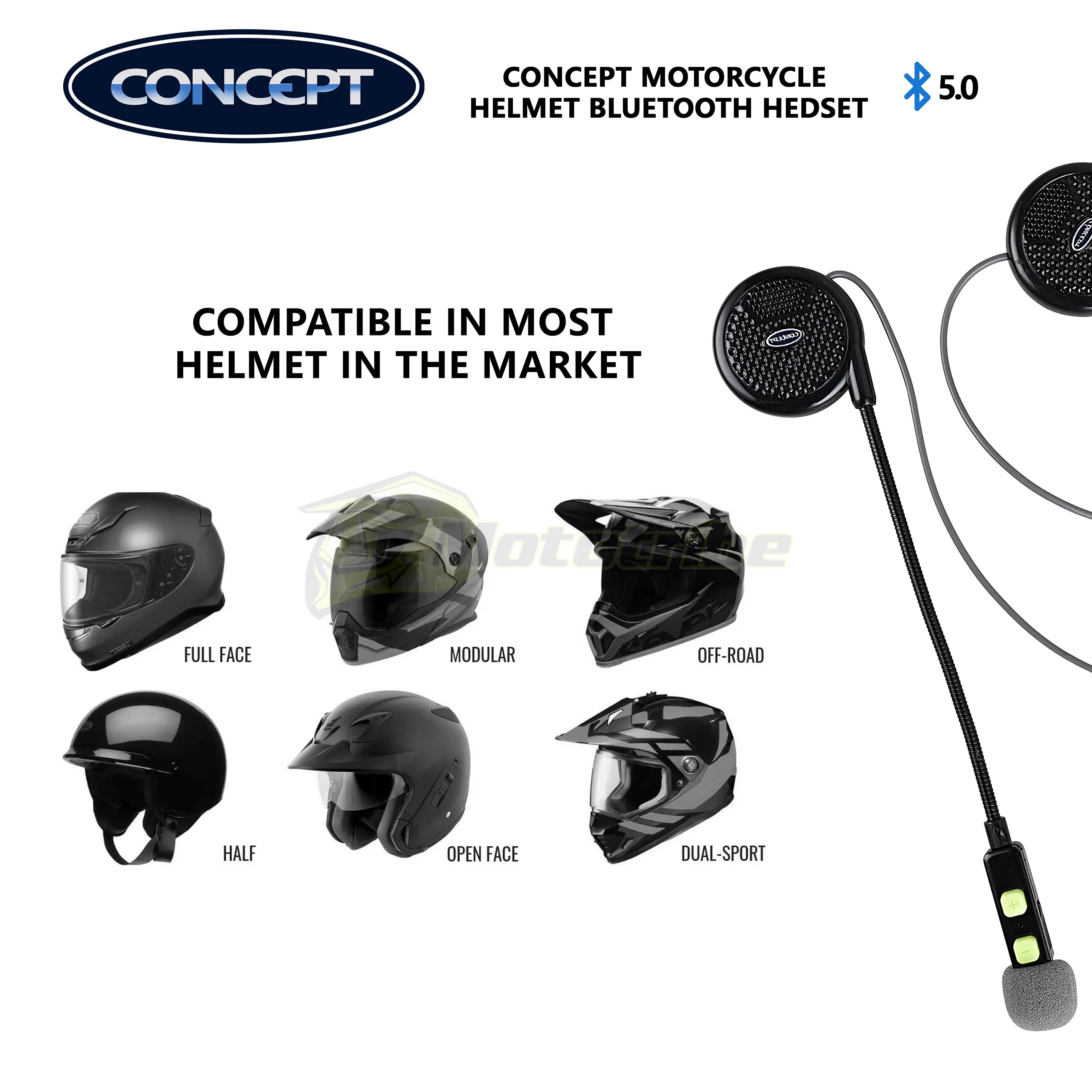 full face helmet bluetooth speakers