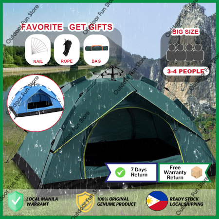 COD Pop-Up Waterproof Tent for 4-5 Persons, 2 Doors