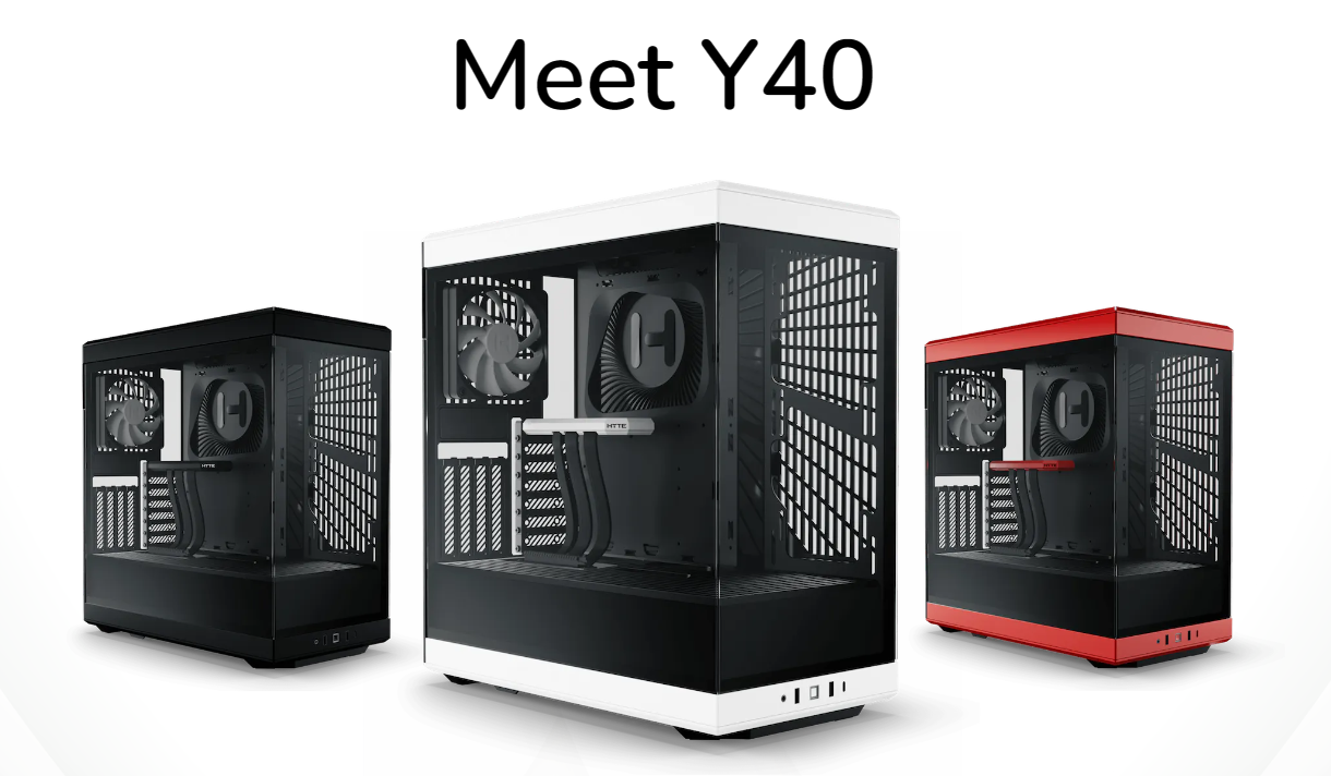 HYTE Y40 Mainstream Vertical GPU Case ATX Mid Tower Gaming Case