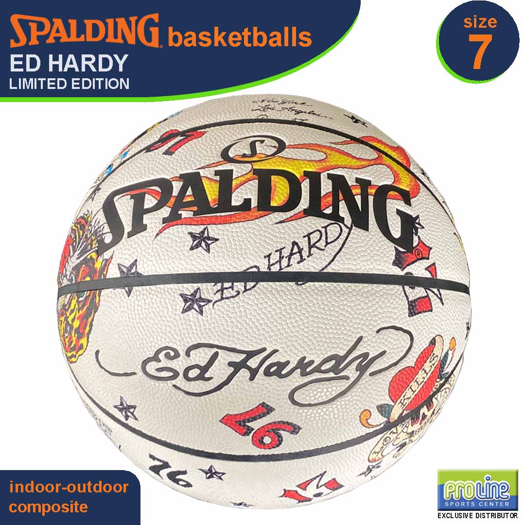 SPALDING Ed Hardy Original Indoor-Outdoor Basketball Size 7 - Brand Spalding Presyo 4,499 Piso*Libreng Shipping