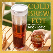 1.1L Cold Brew Portable Coffee & Tea Maker - Airtight Seal