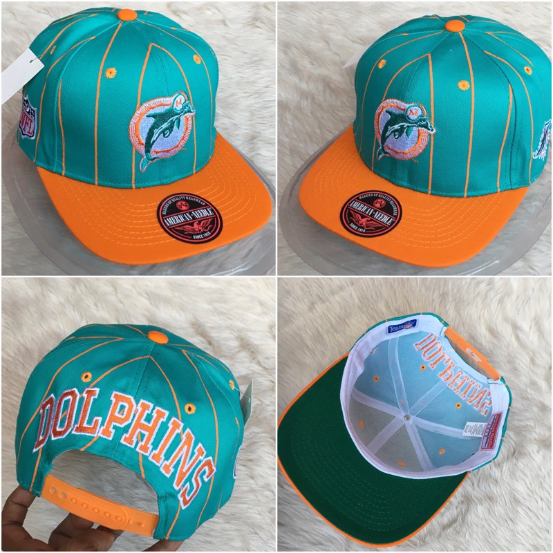 American Vintage, Accessories, Vintage 9s Miami Dolphins Nfl American  Needle Snapback Hat