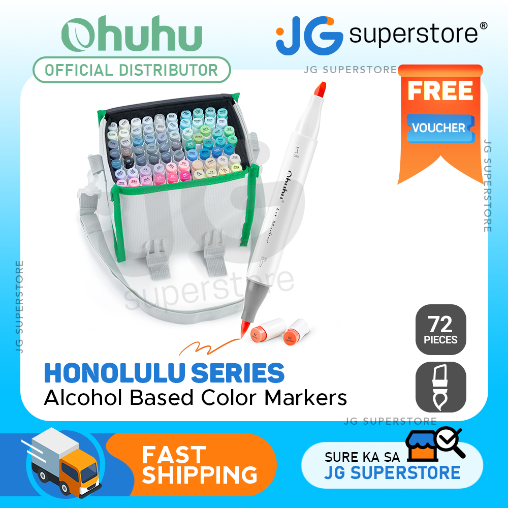Ohuhu Honolulu Series Alcohol Based 36 Gray Tone Colors plus Colorless – JG  Superstore
