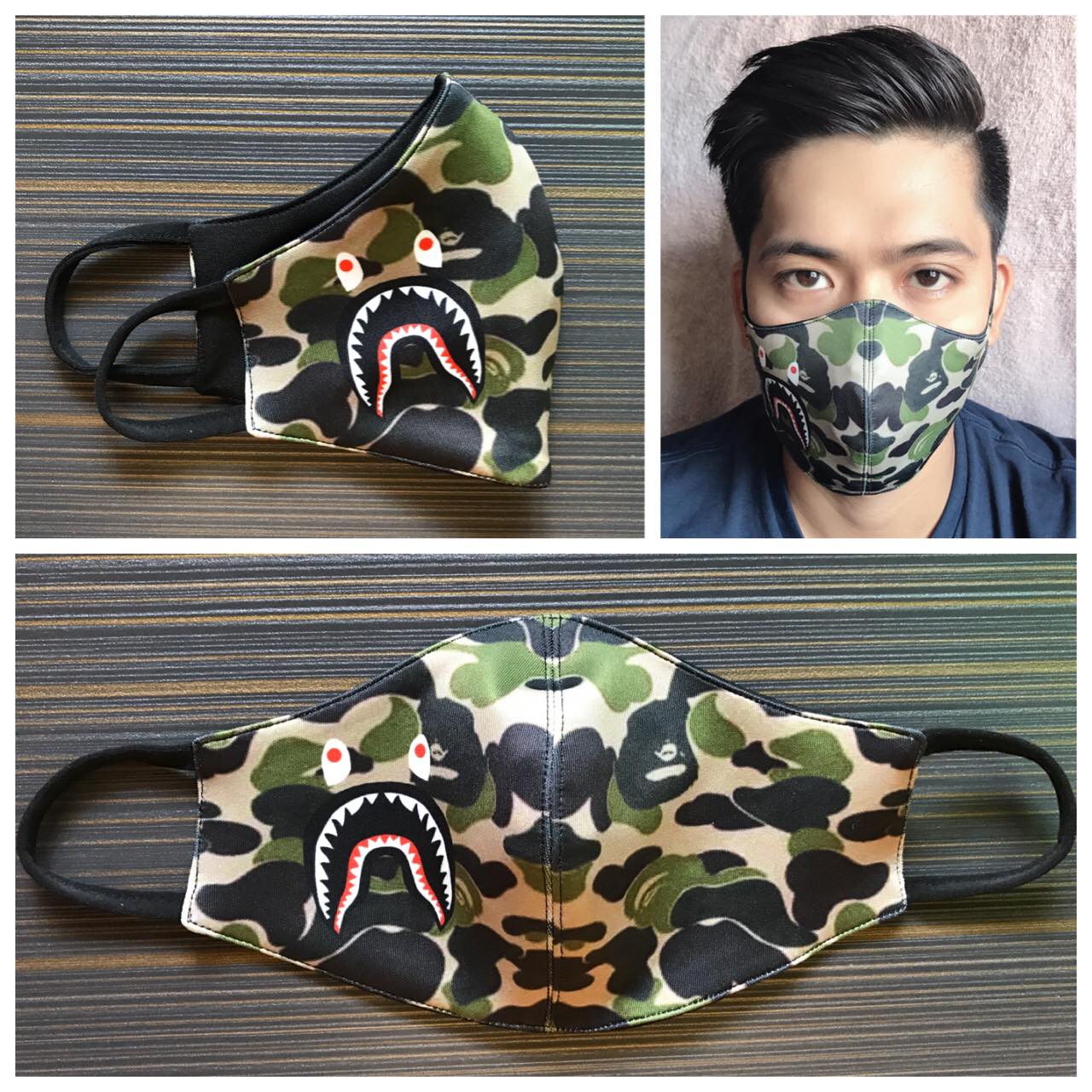 BAPE 1st Camo Shark Face Mask (FW19) Yellow | lupon.gov.ph