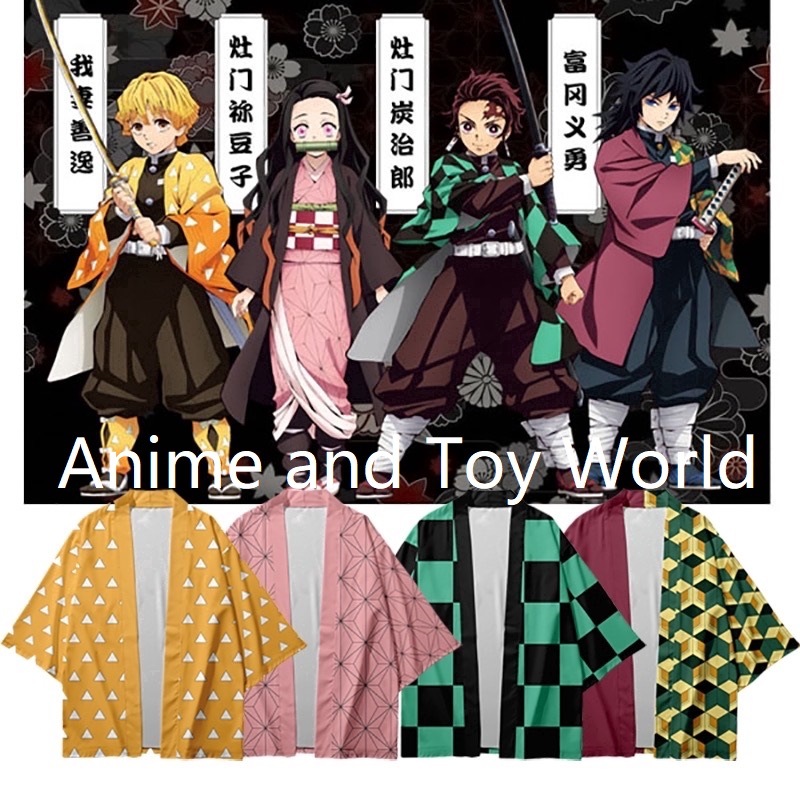 Demon Slayer Cosplay Haori Coat - Tanjiro, Nezuko, Zenitsu, Gi