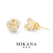Mikana Erimo Stud Earrings - 18k Gold Plated Fashion Accessories