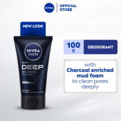 NIVEA MEN Deep Oil Clear Mud Foam, 100g