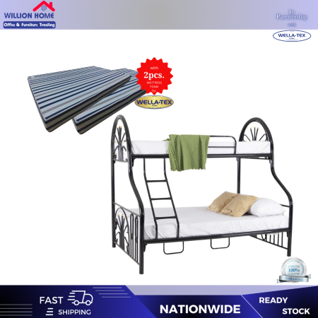 Adrian's Heaven Bunk Bed with Free Mattresses by Willion